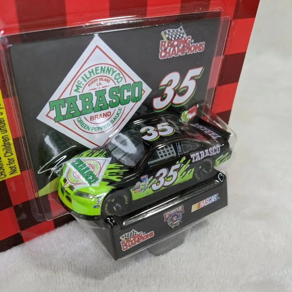 Racing Champions 50th NASCAR #35 Tabasco Green Todd Bodine VTG 1998 NEW w/Stand